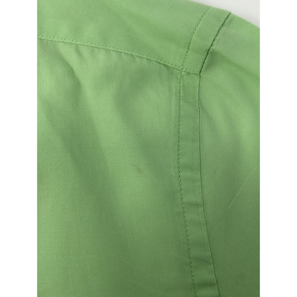 Tommy Hilfiger City Poplin Slim Lime Green Short Sleeve Shirt Mens XXL - Picture 10 of 10